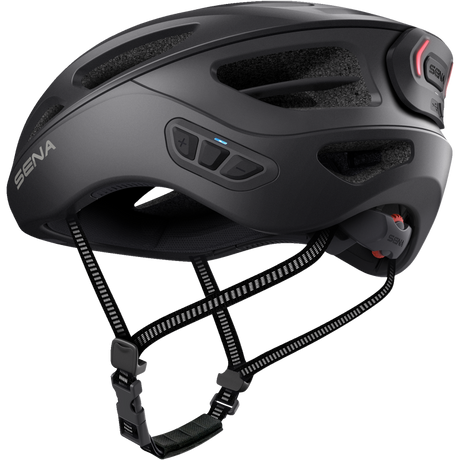 SENA CYCLING HELMET R1 EVO Matte Black Back - Driven Powersports