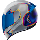 ICON HELMET AFP REENTRY Silver Left Side - Driven Powersports