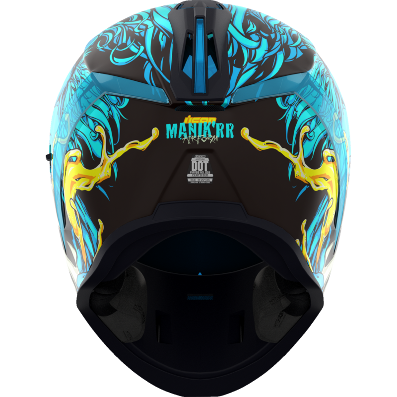 ICON HELMET AIRFORM MIPS MANIK'RR Light Blue Back - Driven Powersports