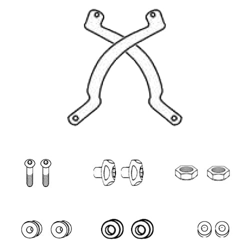 GIVI D330KIT Windshield Mounting Kit for BMW R1200GS
