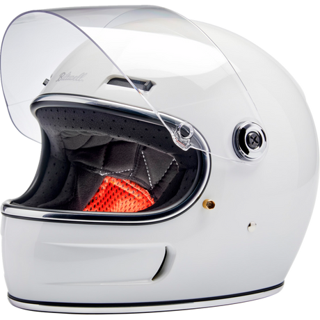 BILTWELL HELMET GRINGO SV Gloss White Front - Driven Powersports