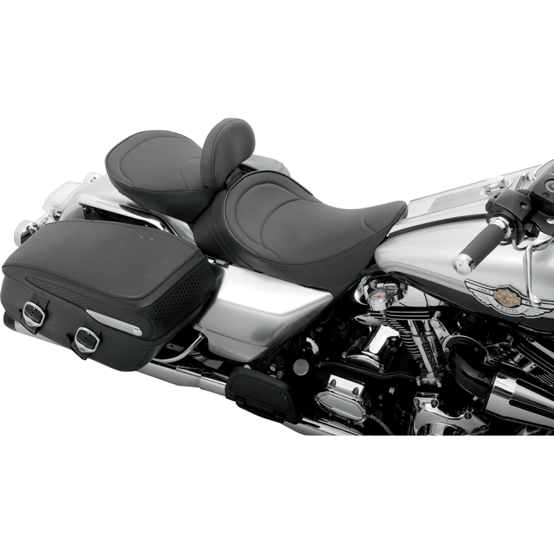 DRAG SPECIALTIES 97-07 FLHR SOLO FRT SEAT MILD STITCH Application Shot - Driven Powersports