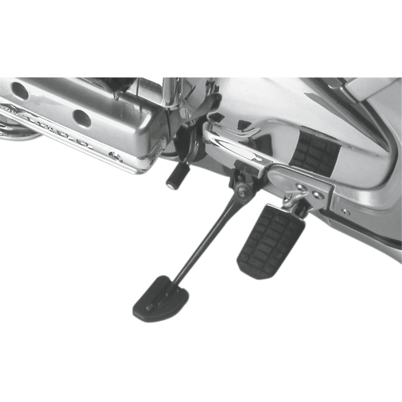 RIVCO PRODUCTS KICKSTAND PAD GL1800 Black Application Shot - Driven Powersports