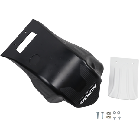 ACERBIS SKID PLATE RMZ250 Black/White 20 Bottom - Driven Powersports