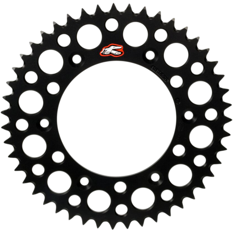 RENTHAL TWINRING SPROCKET 1500-420-48GP Black Front - Driven Powersports