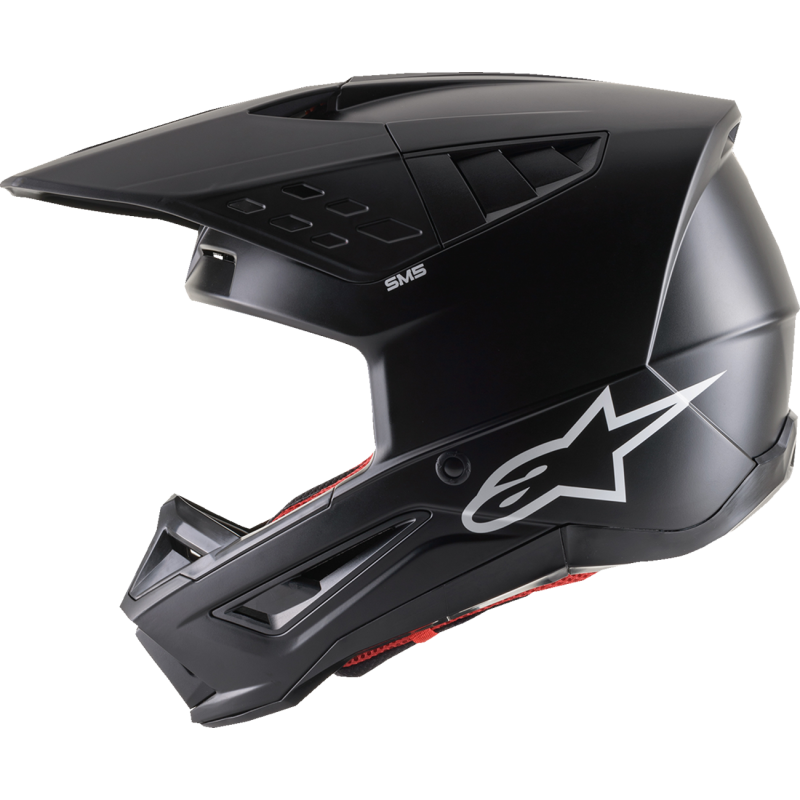 ALPINESTARS HELMET SM5 SOLID Black Left Side - Driven Powersports