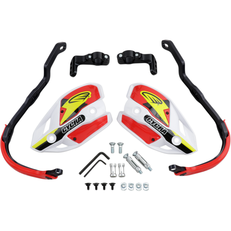 CYCRA GUARD HAND OS ULT White/Red Front - Driven Powersports