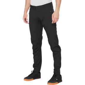 100% AIRMATIC PANTS Black Front - Driven Powersports