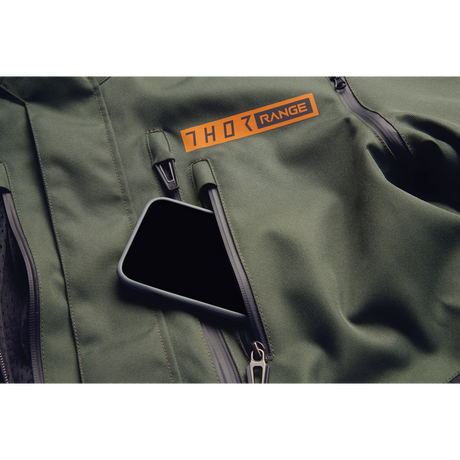 THOR JACKET RANGE Army/Orange Detail - Driven Powersports