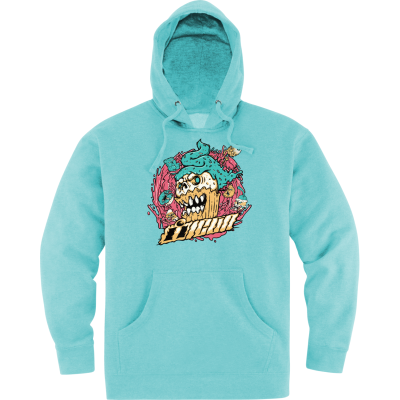 ICON HOODIE SNACK ATTACK Mint Front - Driven Powersports