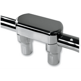 LA CHOPPERS RISERS W/SOLID TOP 3 " Charcoal 3/4 Front - Driven Powersports