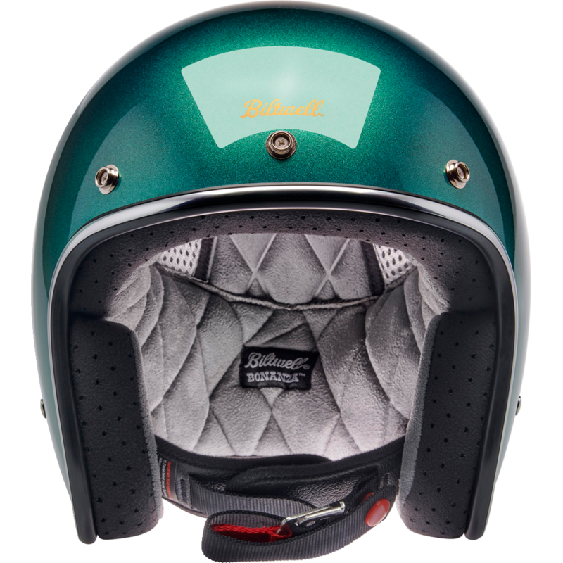 BILTWELL HELMET BONANZA Green Front - Driven Powersports