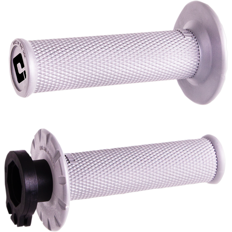 ODI MX V2 NO-WAFFLE White/Black Front - Driven Powersports