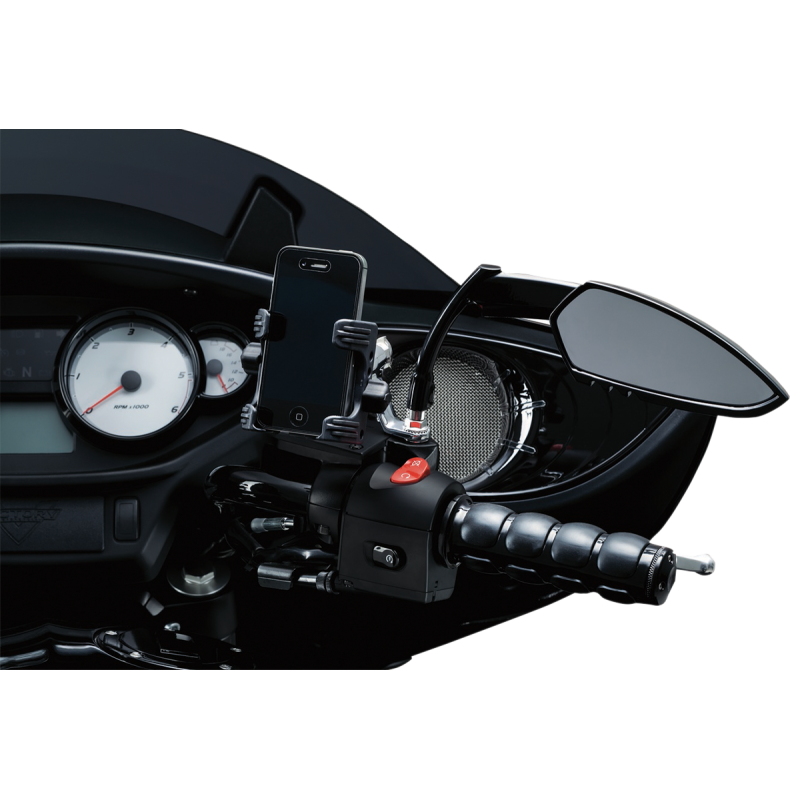 KURYAKYN MULTIFIT ISO-GRIPS PN 6340 Black Application Shot - Driven Powersports