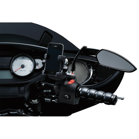 KURYAKYN MULTIFIT ISO-GRIPS PN 6340 Black Application Shot - Driven Powersports