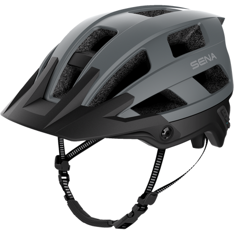 SENA M1 SENA MTB HELMET Matte Gray Front - Driven Powersports