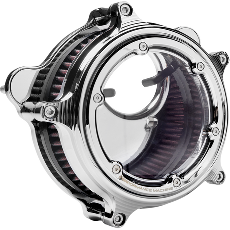 PERFORMANCE MACHINE AIRCLEANER VISION M8 Charcoal Front - Driven Powersports