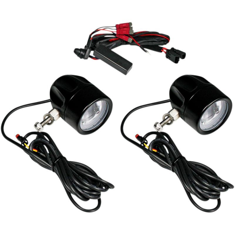 CUSTOM DYNAMICS LIGHT FOG UNV Black Front - Driven Powersports