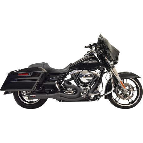 BASSANI XHAUST 07-16 FL EXH 2:1 MD/HTRD Chrome Application Shot - Driven Powersports