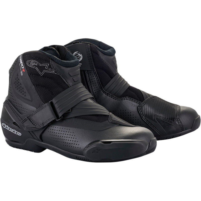 ALPINESTARS BOOT SMX1R V 42 Black/Black Front - Driven Powersports