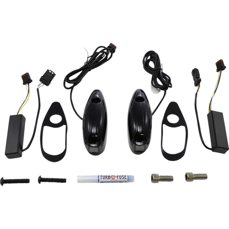 CUSTOM DYNAMICS SIGNAL FLTR GLOSS Black Front - Driven Powersports