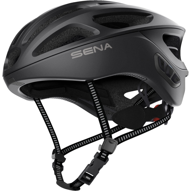 SENA CYCLING HELMET R1 EVO Matte Black Front - Driven Powersports