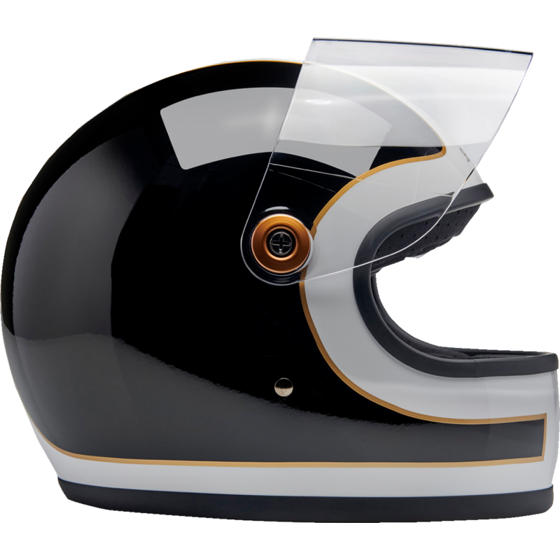 BILTWELL HELMET GRINGO S White/Black Right Side - Driven Powersports