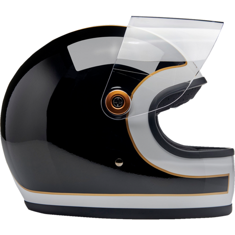 BILTWELL HELMET GRINGO S White/Black Right Side - Driven Powersports