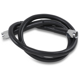 DRAG SPECIALTIES BLACK S/S BRAKE LINE 24" Front - Driven Powersports