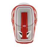 100% STATUS HELMET Topenga Red/White Top - Driven Powersports