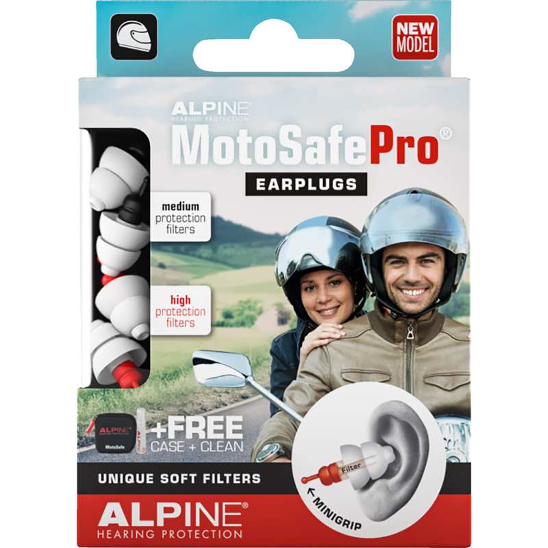 ALPINE HEARING PROTECTION EARPLUGS MOTOSAFE PRO MINIGRIP Front - Driven Powersports