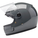 BILTWELL HELMET GRINGO SV Steel Gray Left Side - Driven Powersports