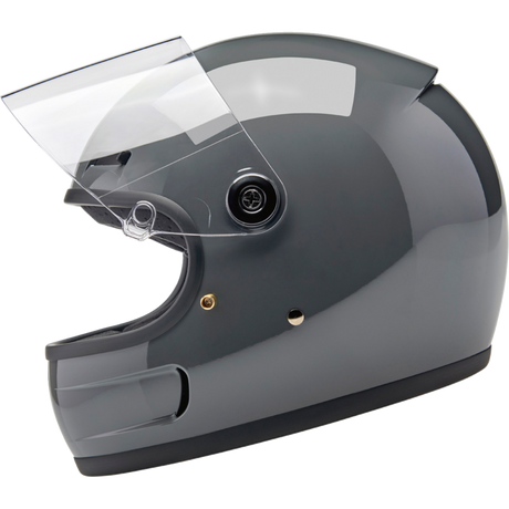 BILTWELL HELMET GRINGO SV Steel Gray Left Side - Driven Powersports