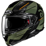 HJC RPHA 91 BLAT Olive/Orange Front - Driven Powersports