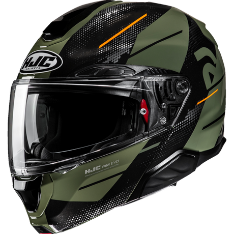 HJC RPHA 91 BLAT Olive/Orange Front - Driven Powersports