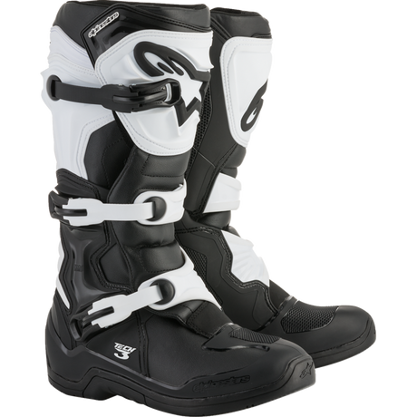 ALPINESTARS BOOT TECH 3 Black/White Right Side - Driven Powersports