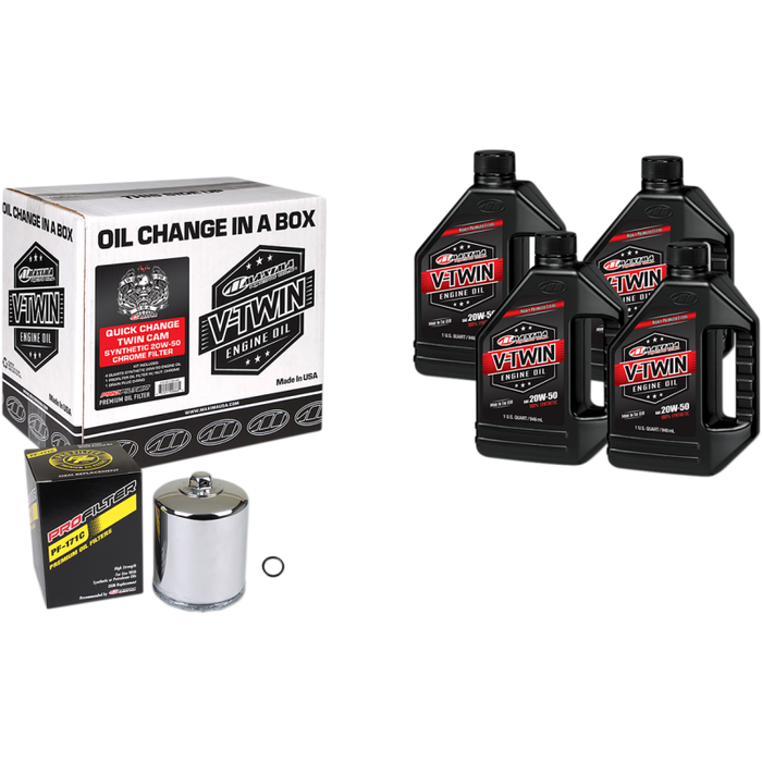 MAXIMA RACING OILS V-TWIN OIL QUICK CHANGE KIT (90-119014PC) Front - Driven Powersports