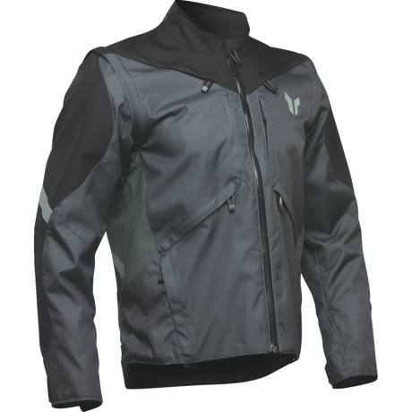 THOR JACKET TERRAIN Charcoal Front - Driven Powersports