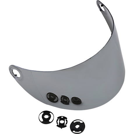 BILTWELL SHIELD G/S GEN2 Flat Chrome Other - Driven Powersports