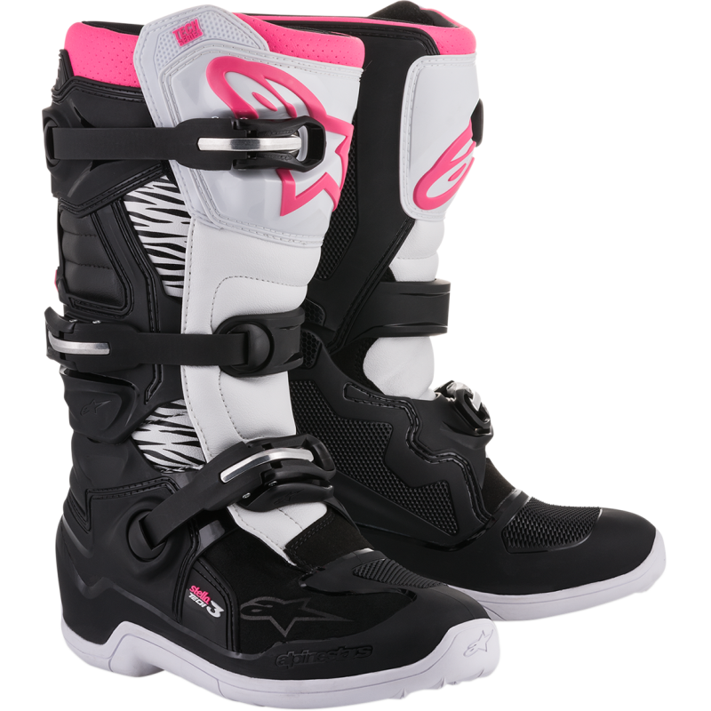 ALPINESTARS BOOT 4W TECH 3 Black/White/Pink Other - Driven Powersports