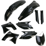 ACERBIS PLASTIC KIT FULL- KX250F:09-10 Black Top - Driven Powersports