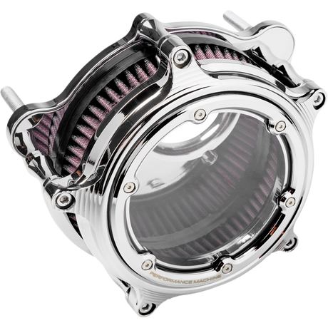 PERFORMANCE MACHINE AIRCLEANER VISION M8 Charcoal Front - Driven Powersports