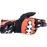 ALPINESTARS GP PRO V4 GLOVE Black/Red Fluo White Front - Driven Powersports