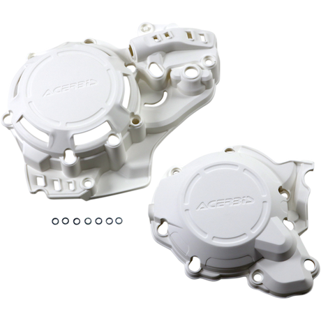 ACERBIS COVER X-PWR KIT K/H (2645510002) White Front - Driven Powersports
