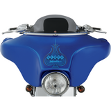 KLOCK WERKS 96-13 FLHT 6.5" FLARE W/SHIELD Dark Smoke Application Shot - Driven Powersports