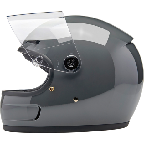 BILTWELL HELMET GRINGO SV Steel Gray Left Side - Driven Powersports