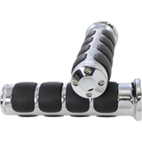KURYAKYN ISO GRIPS W/CHROME TRIM RINGS 7/8" BAR PN 6180 Front - Driven Powersports