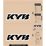 D'COR VISUALS DCOR KYB DECAL KIT Black Front - Driven Powersports