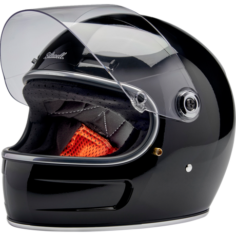 BILTWELL HELMET GRINGO SV Gloss Black Front - Driven Powersports