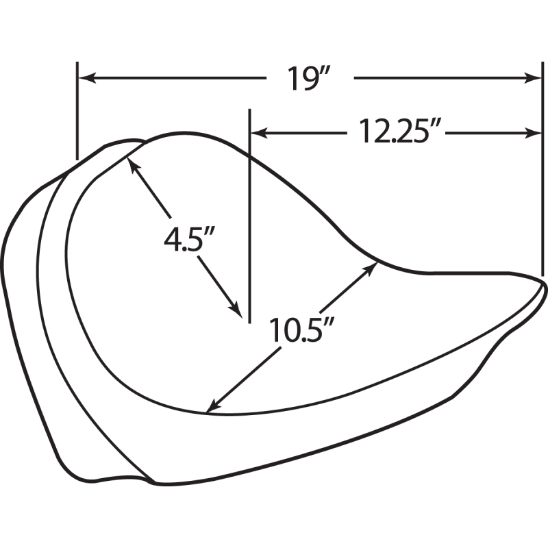 DRAG SPECIALTIES 00-05 FX/FLST SOLO SEAT SMOOTH F/B/REST Information - Driven Powersports